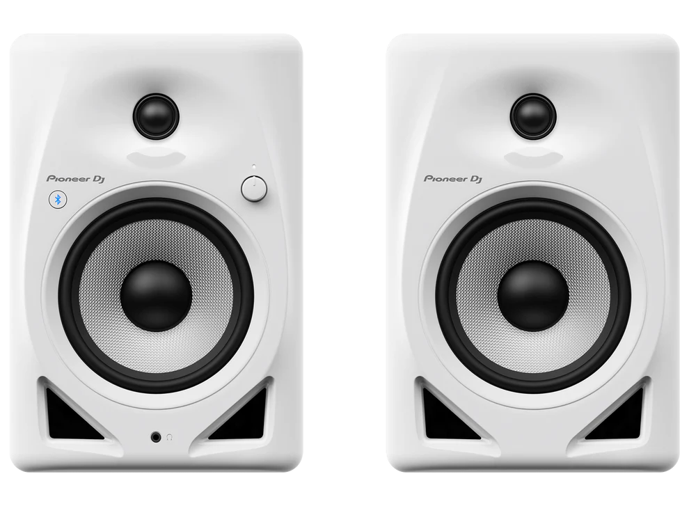 Pioneer DM-50D-BT-W 5-Inch Bluetooth Speakers [Pair, White]
