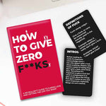 How To Give Zero F**ksCard Pack