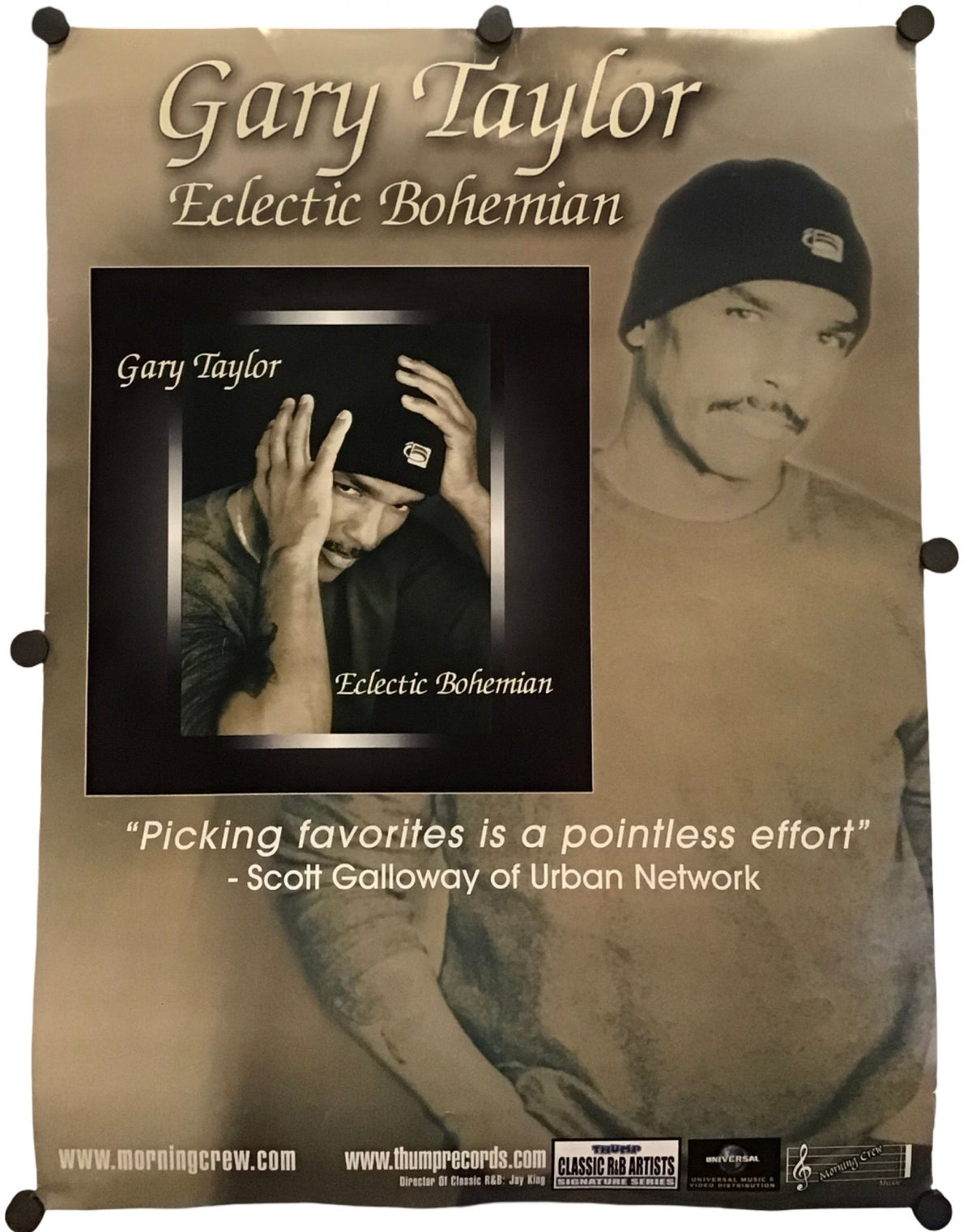 Gary Taylor - Promo Poster for Eclectic Bohemian