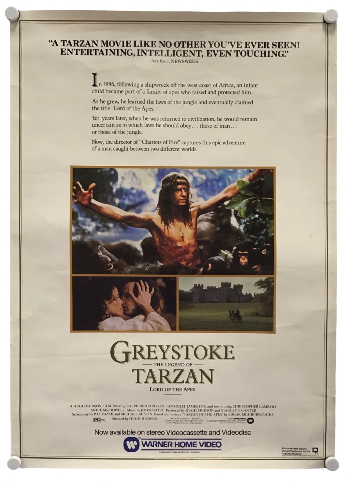 Greystoke: The Legend of Tarzan, Lord of the Apes - Promo Poster