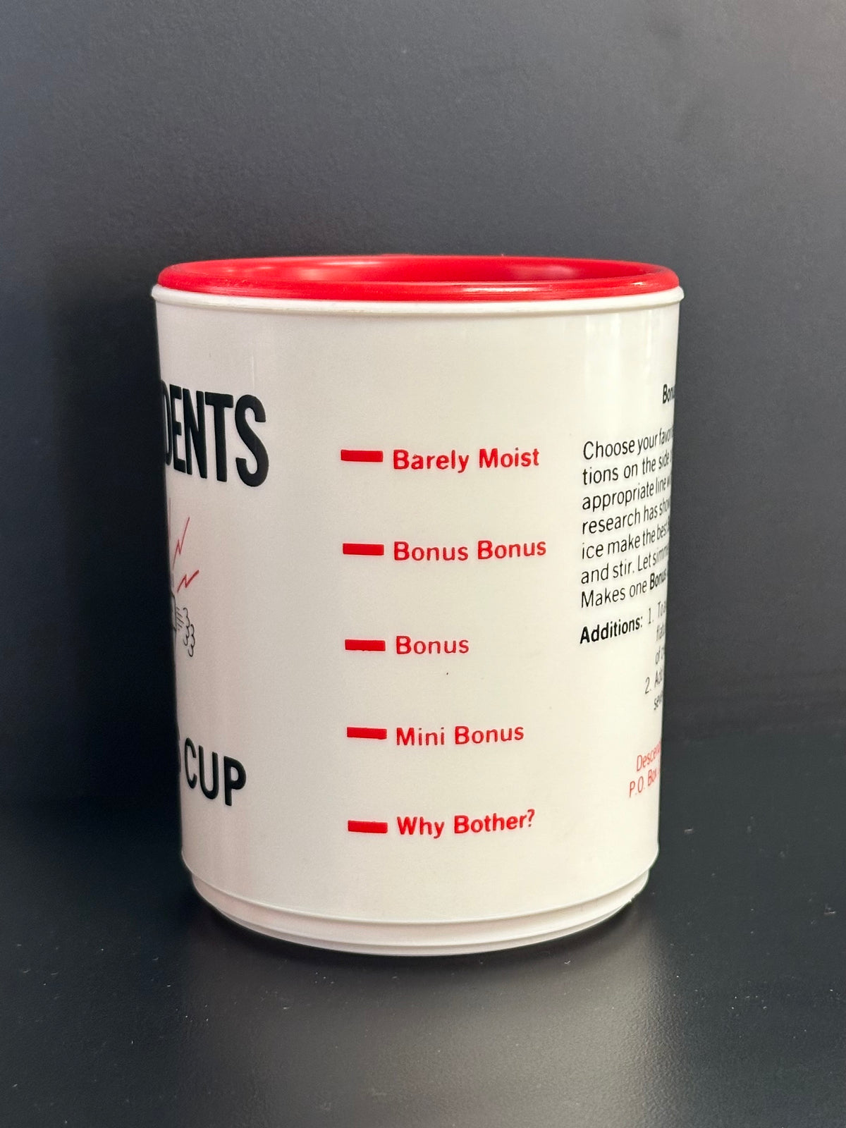 Taza vintage de los Descendientes de los años 80 (Copa oficial extra)