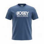 Josey Stacked Logo Tee [White On Blue]