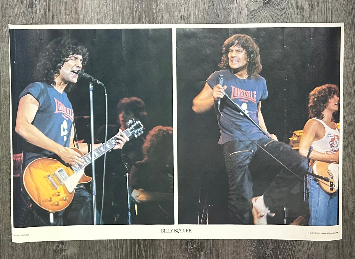 Póster vintage de Billy Squier
