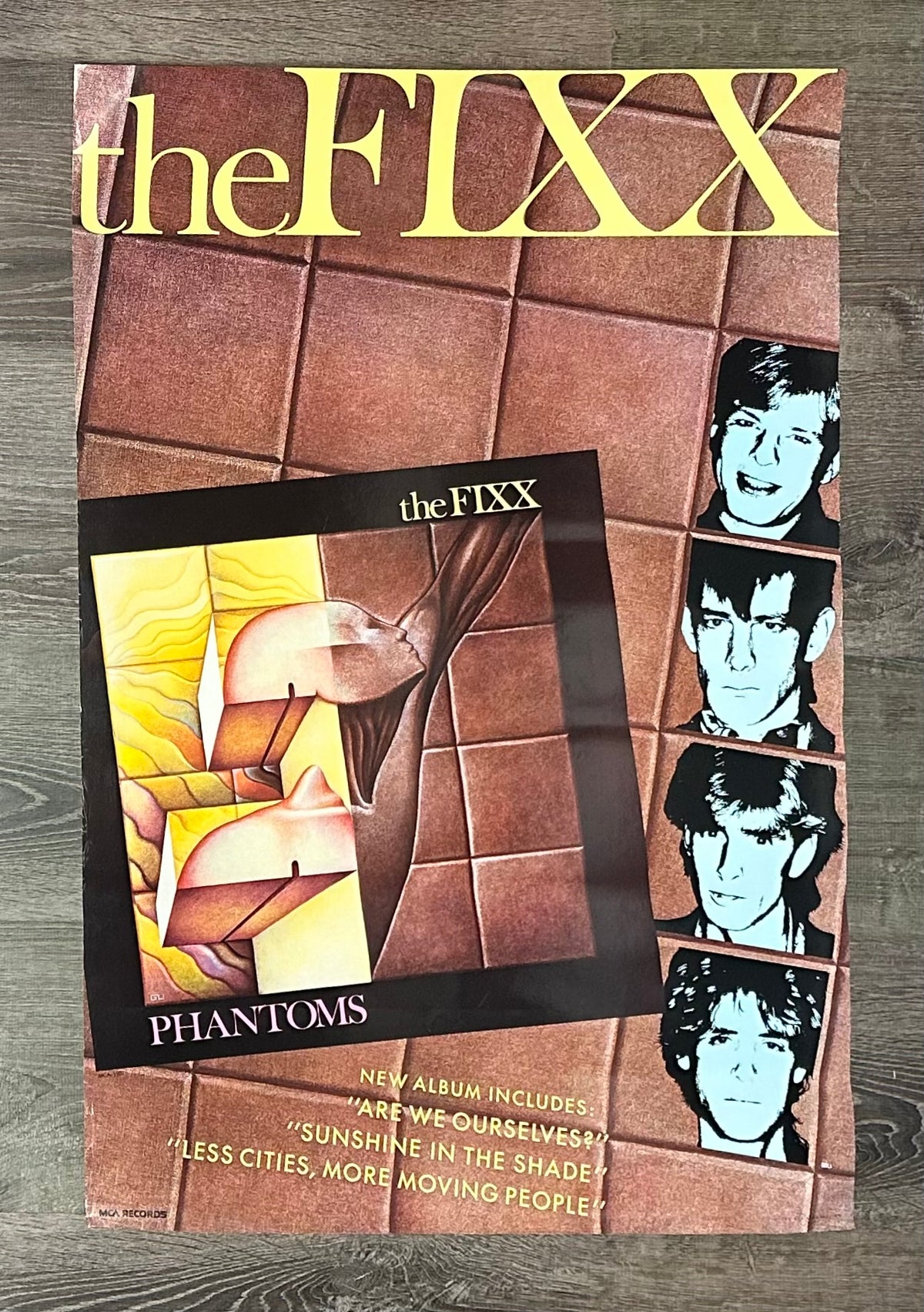 The Fixx - Phantoms Vintage Promo Poster 1984