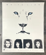 Póster vintage del León Blanco de 1987