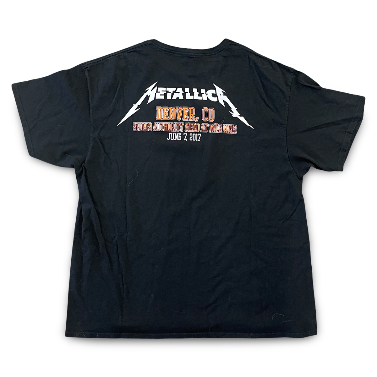 Metallica - June 7, 2017 Denver Colorado Tour Tee XXL (Vintage Apparel)