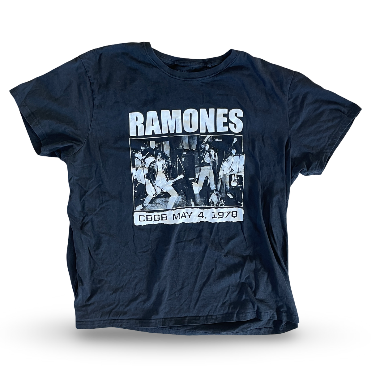 Ramones - CBGB May 4, 1978 Tagless Tee XL (Vintage Apparel)