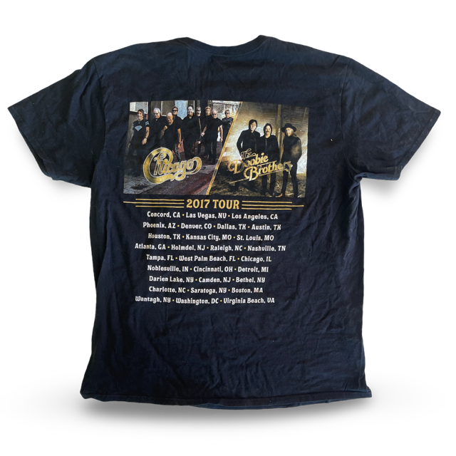 Chicago/The Doobie Brothers - 2017 North America Tour Tee XL (Vintage Apparel)