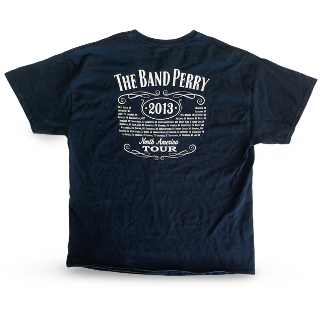 The Band Perry - 2013 North America Tour Tee XL (Vintage Apparel)