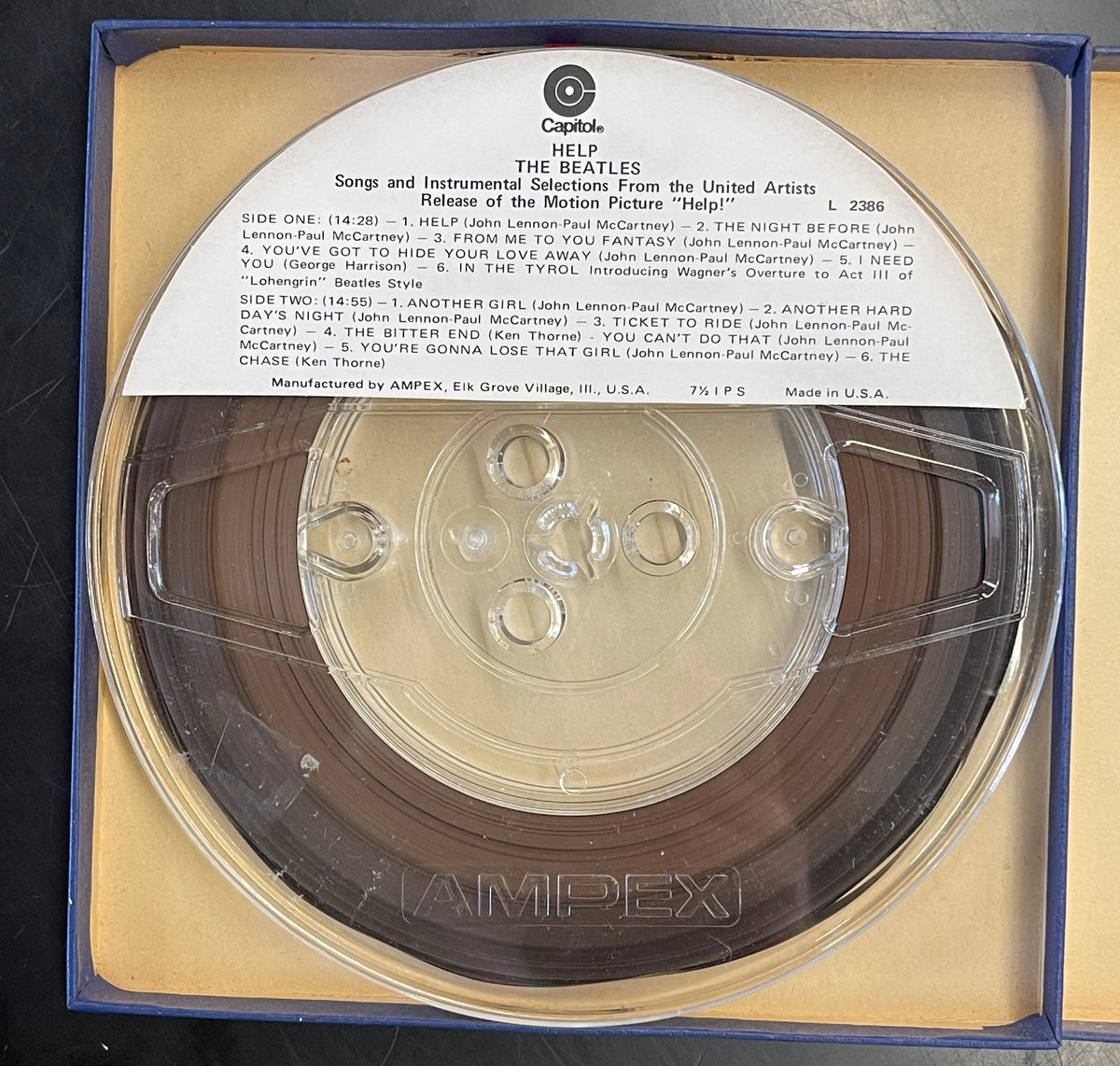 The Beatles - Help! (Reel, 4tr Stereo, Album) (Very Good Plus (VG+))