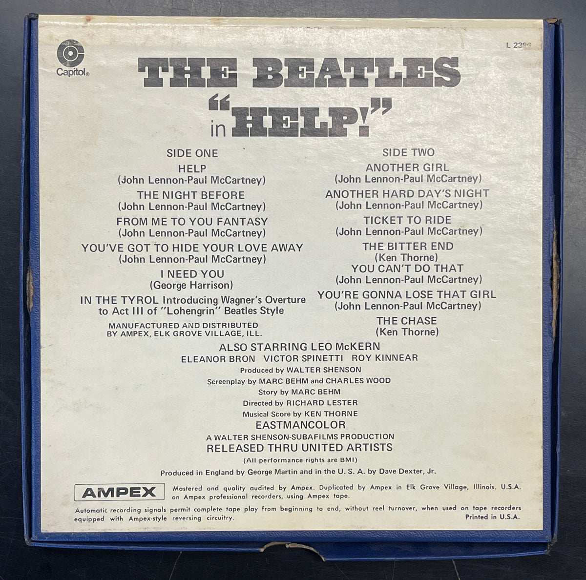 The Beatles - Help! (Reel, 4tr Stereo, Album) (Very Good Plus (VG+))