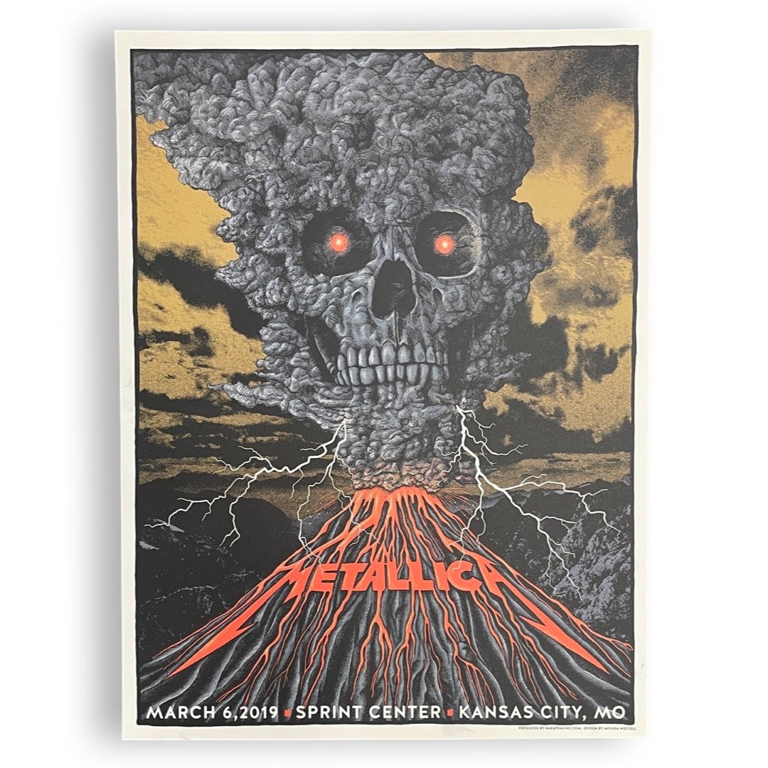 Metallica March 6, 2019 Kansas City [Nakatomi Screen Print]