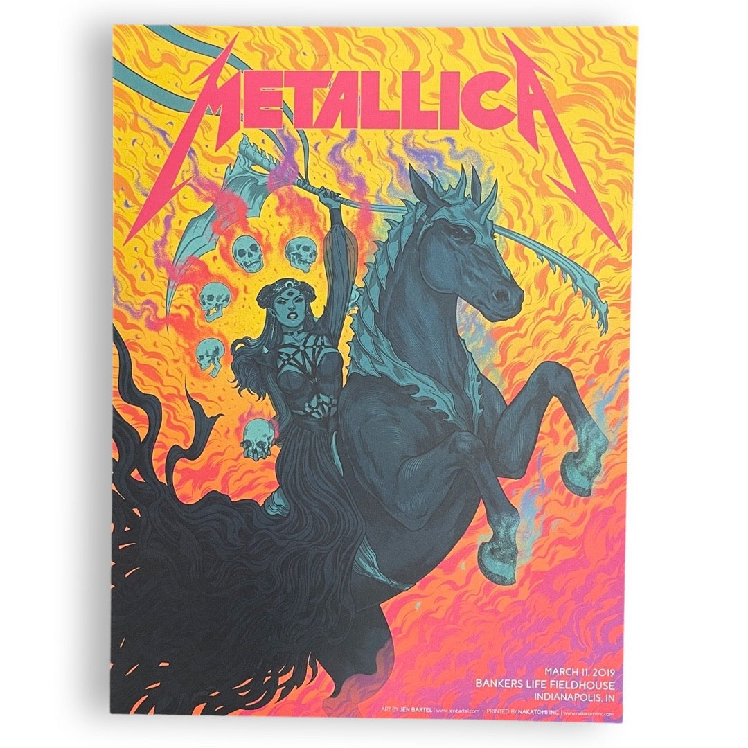 Metallica March 11, 2019 Indianapolis [Nakatomi Screen Print]