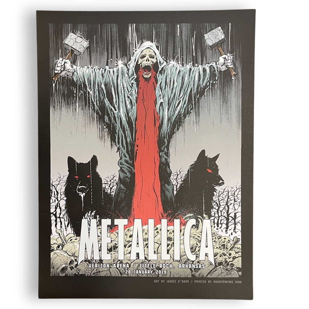 Metallica January 20, 2019 Little Rock [Nakatomi Screen Print]