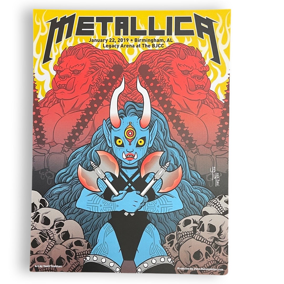 Metallica January 22, 2019 Birmingham [Nakatomi Screen Print]