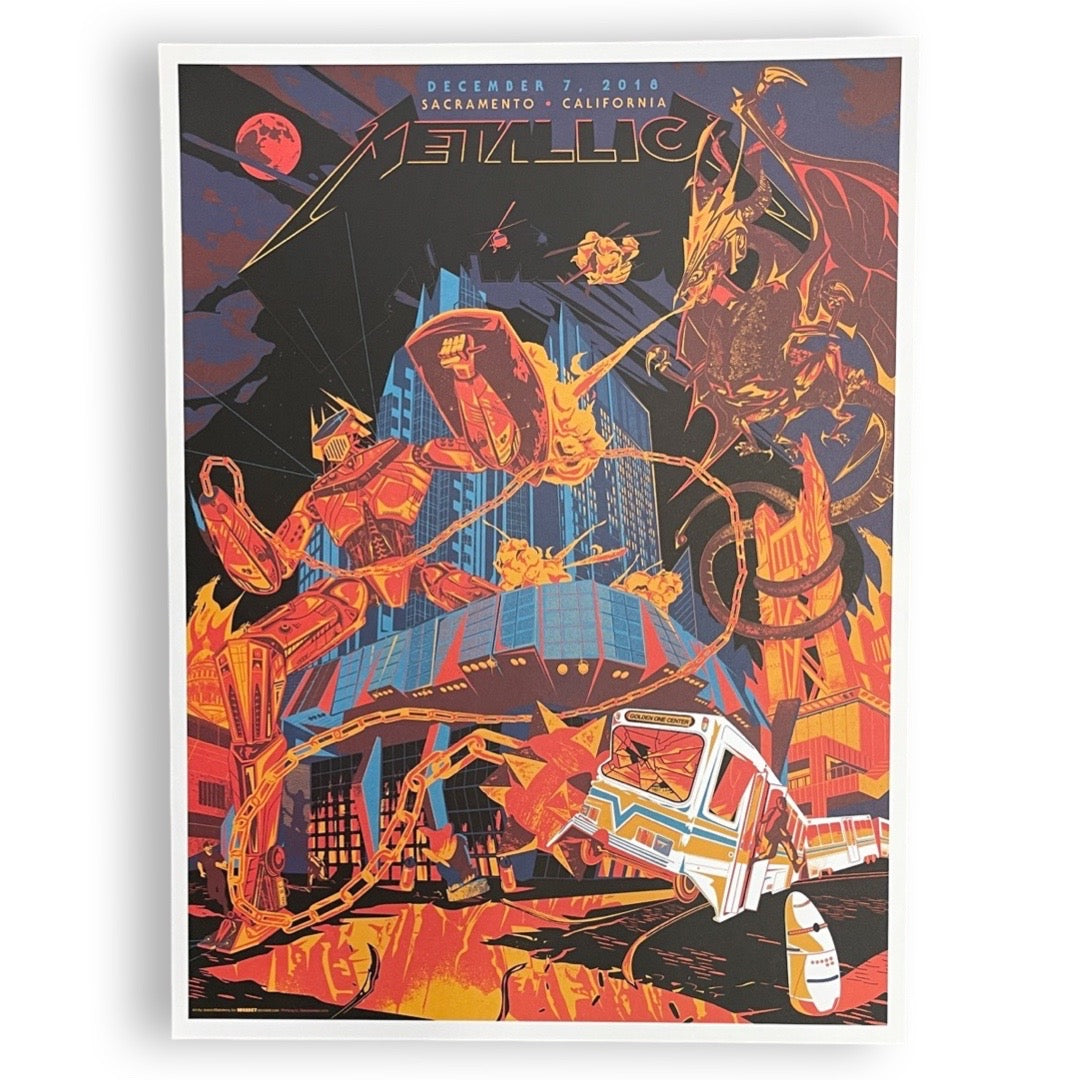Metallica December 7, 2018 Sacramento [Nakatomi Screen Print]