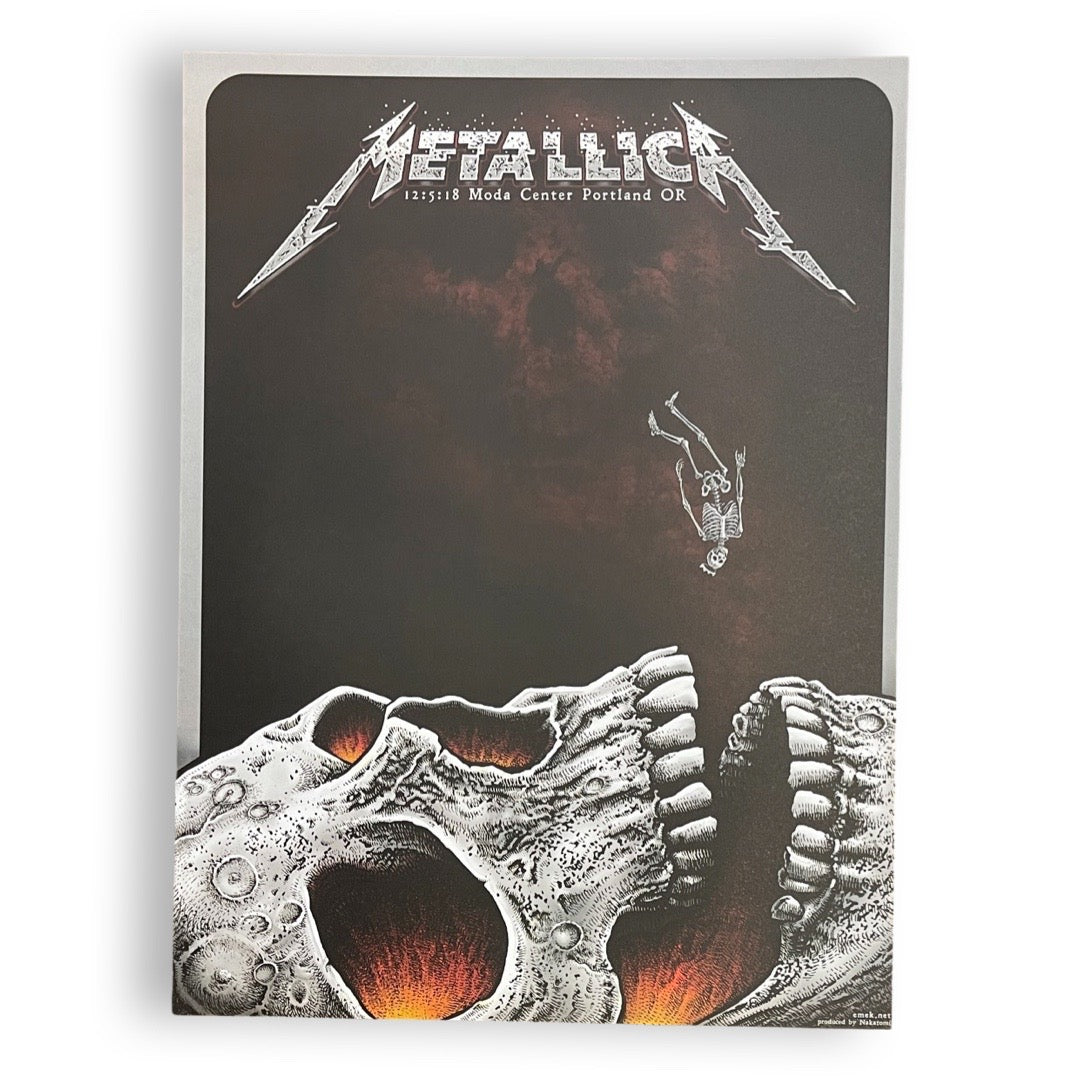 Metallica December 5, 2018 Portland [Nakatomi Screen Print]