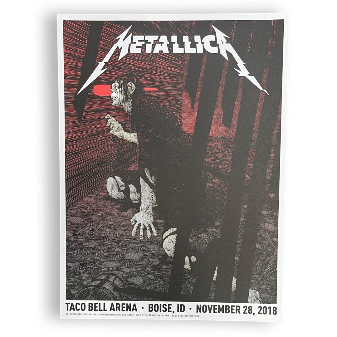 Metallica November 28, 2018 Boise [Nakatomi Screen Print]