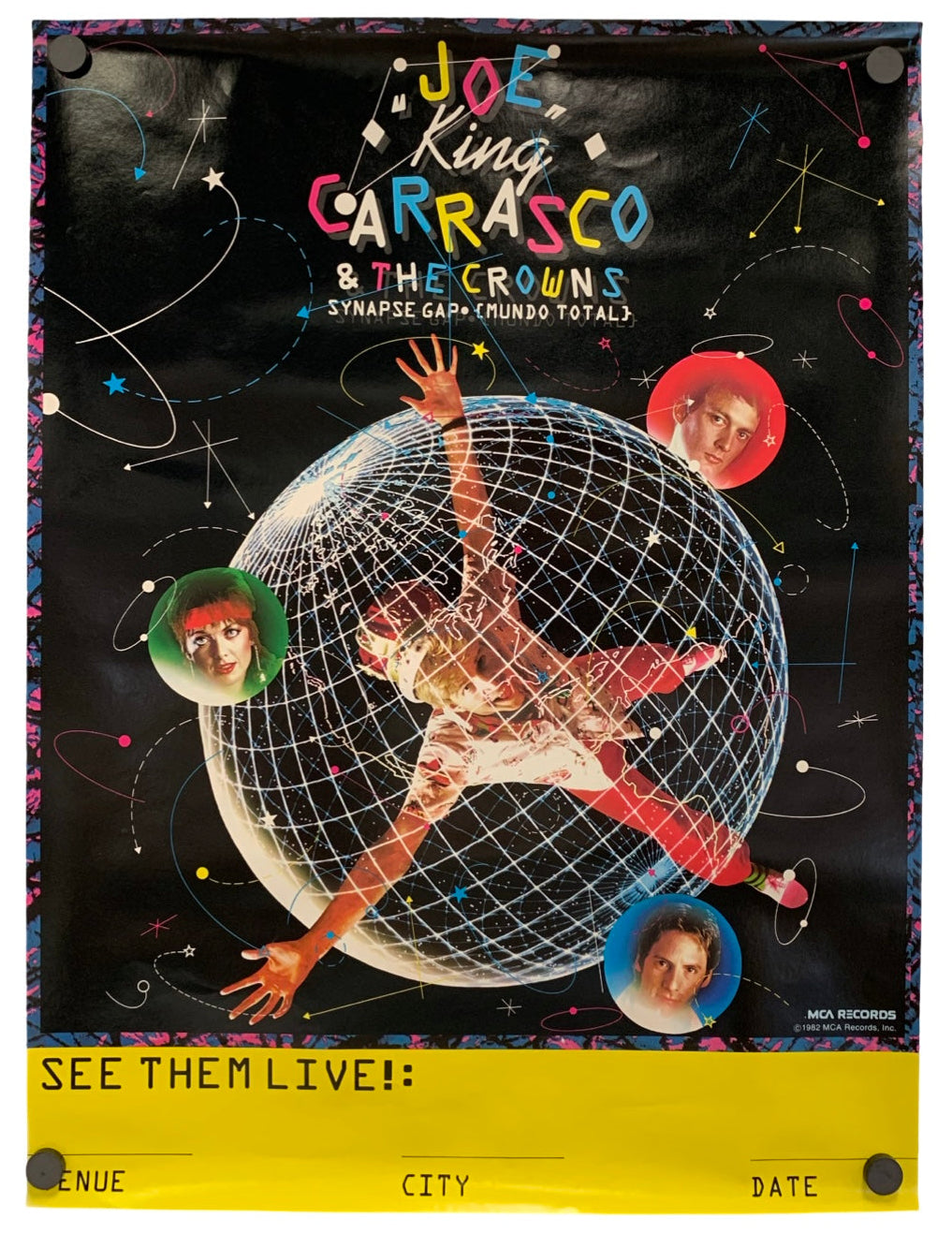 Joe "King" Carrasco and The Crowns - Synapse Gap (Mundo Total) Promo Poster