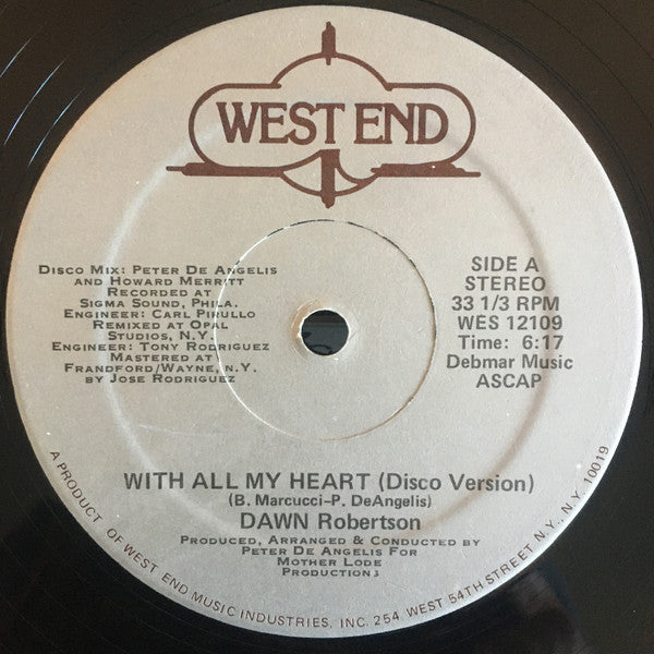 Dawn Robertson : With All My Heart (12")