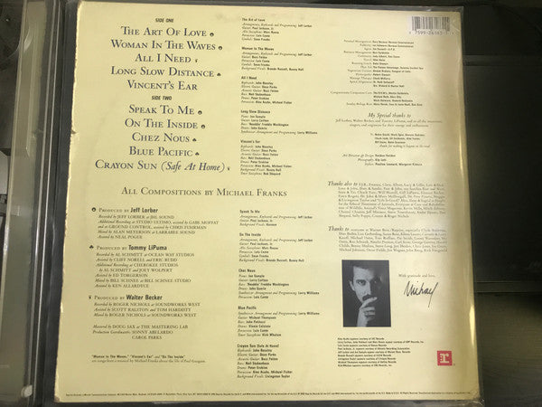 Michael Franks : Blue Pacific (LP, Album, SRC)