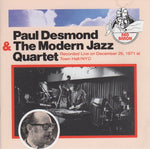 Paul Desmond; The Modern Jazz Quartet - Paul Desmond & The Modern Jazz Quartet [Pre-Owned CD]