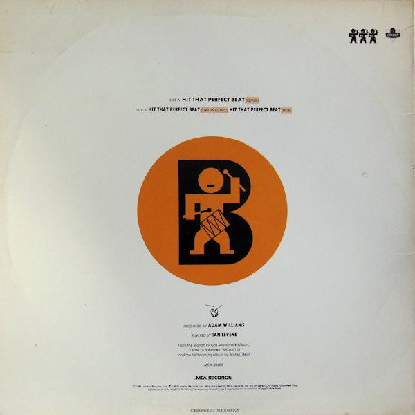 Bronski Beat : Hit That Perfect Beat (12" Version) (12", Single, Glo)