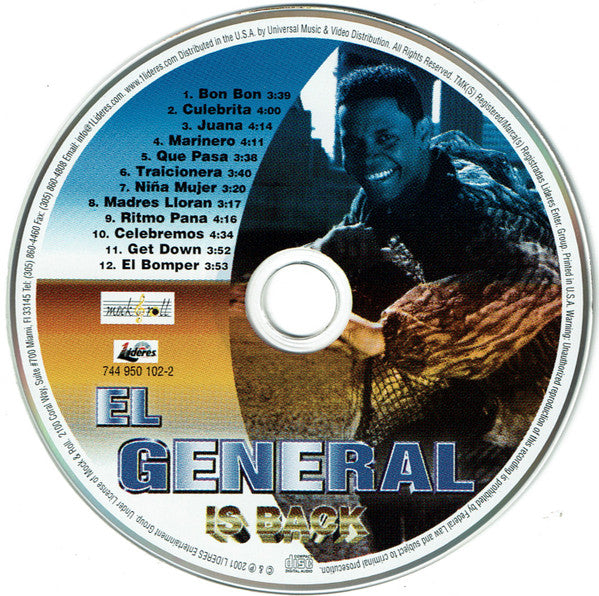 El General - El General Is Back [Pre-Owned CD]
