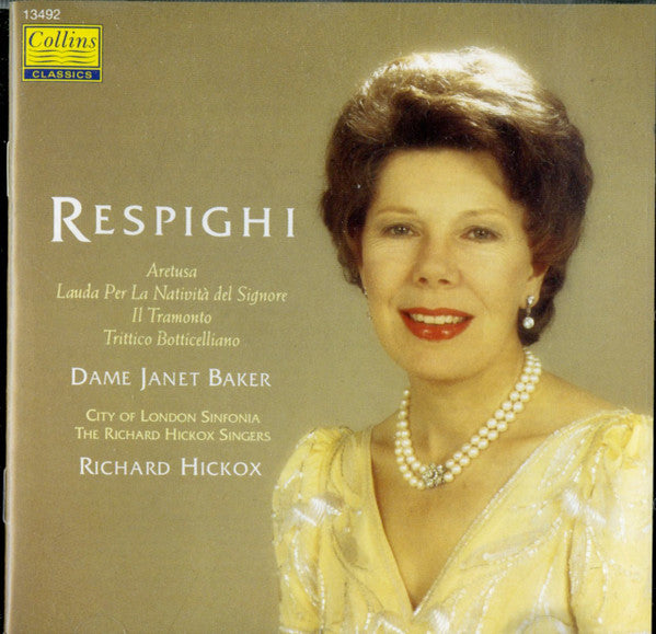 Dame Janet Baker Respighi Dame Janet Baker - Respighi;Trittico Botticell [Pre-Owned CD]
