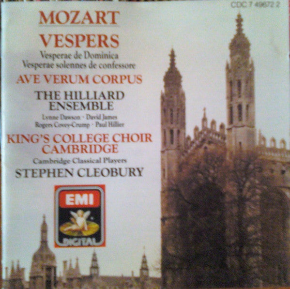W.A. Mozart - Vespres/Ave Verum K618 [Pre-Owned CD]