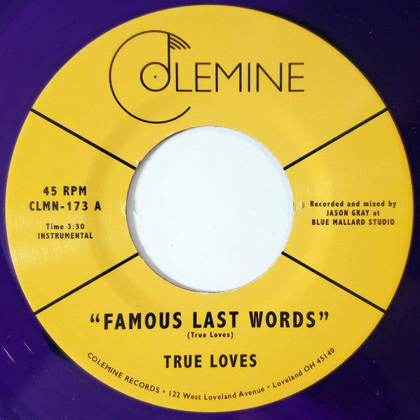 True Loves – Famous Last Words (Vinyl)
