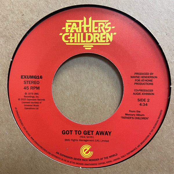 Father's Children - Hollywood Dreaming / Got To Get Away (Vinyl)