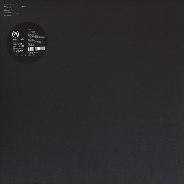 Aphex Twin - Computer Controlled Acoustic Instruments Pt 2 (Vinyl)