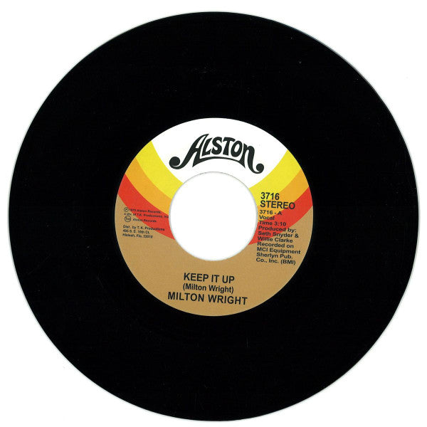 Milton Wright - Keep It Up / The Silence That You Keep (Vinyl)