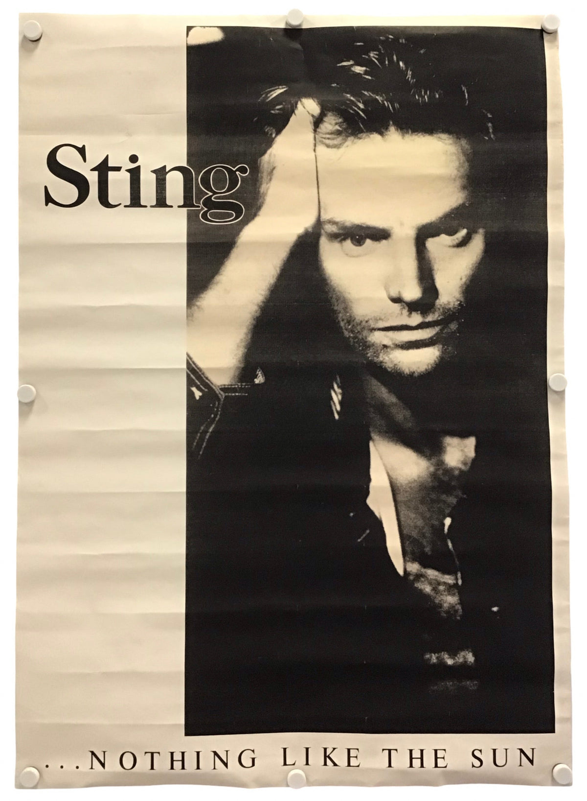 A vintage-style movie poster for Sting's album Nothing like the Sun