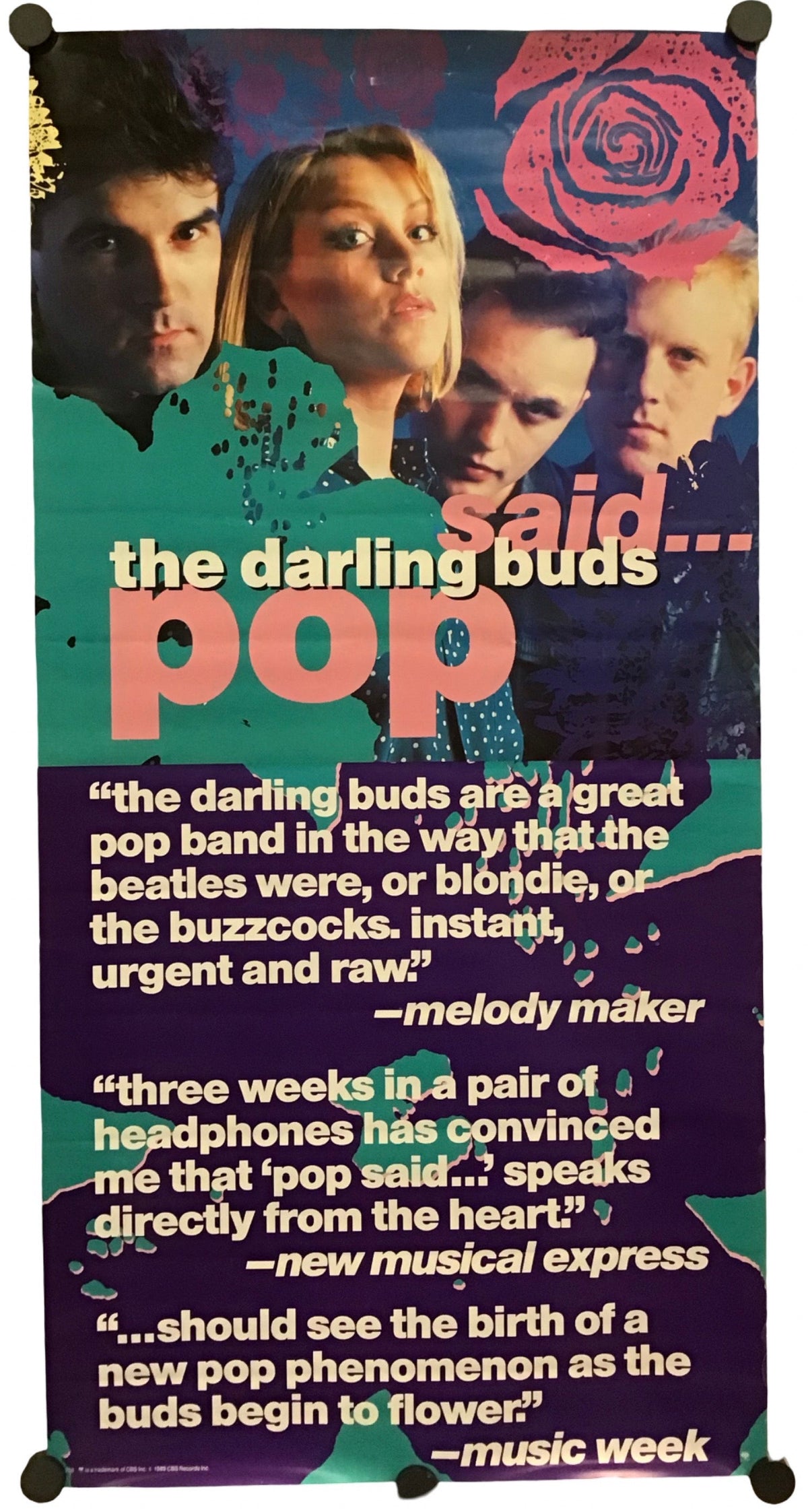 The Darling Buds - Pop Said... Promo Poster