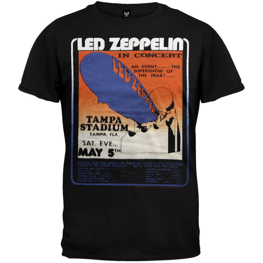 Led Zeppelin - Tour Flyer Men's Premium Soft T Shirt