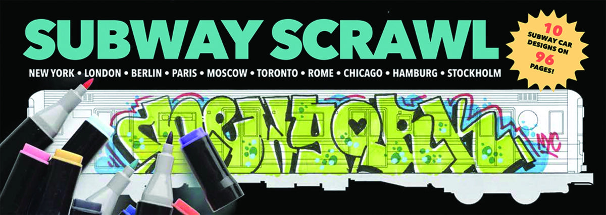 Martin Ander- Subway Scrawl (Coloring Book)