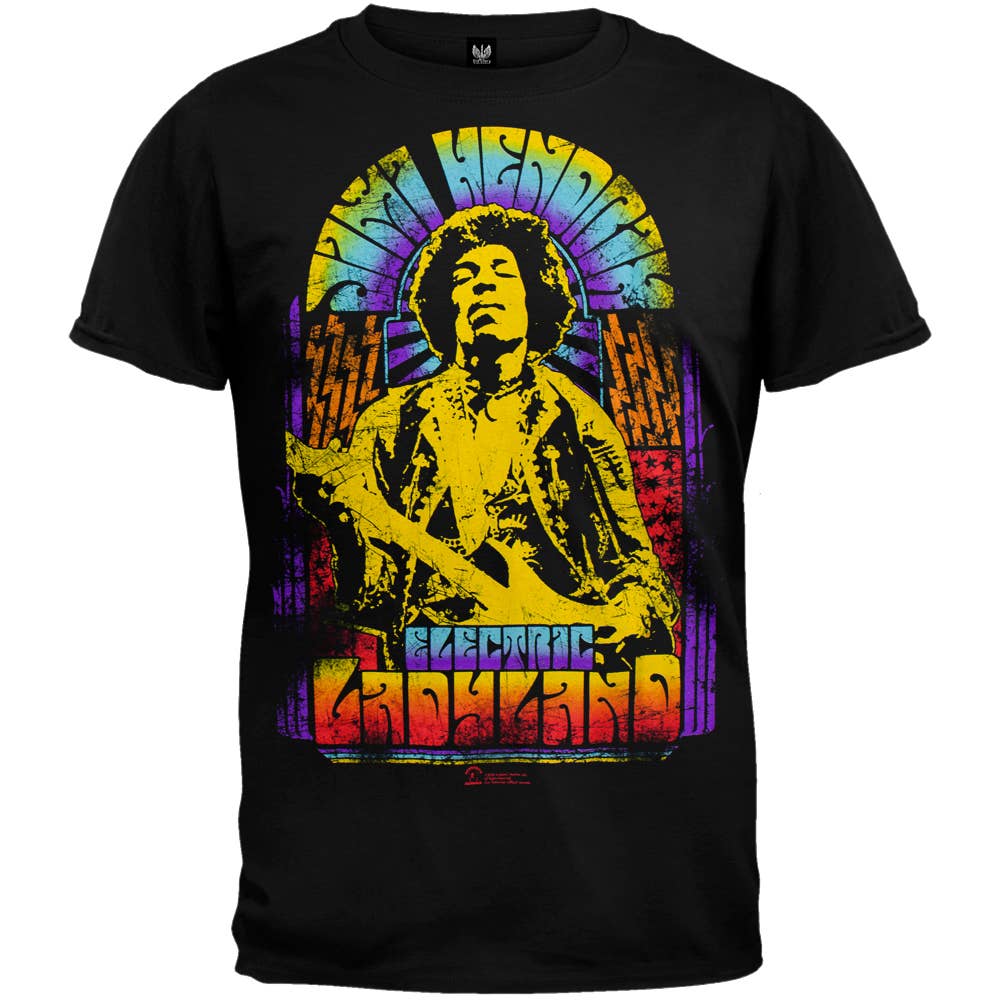 Jimi Hendrix - Neon Men's T Shirt