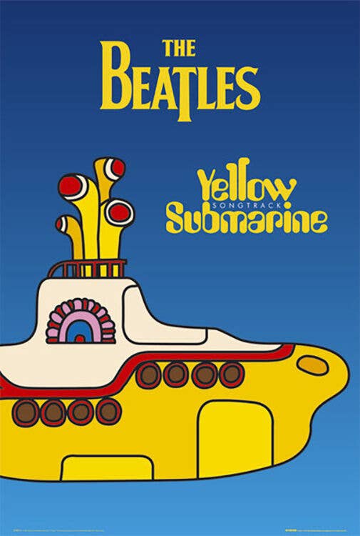 Beatles Yellow Submarine Poster - 24" X 36"