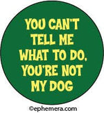 Pin Button: You can't tell me