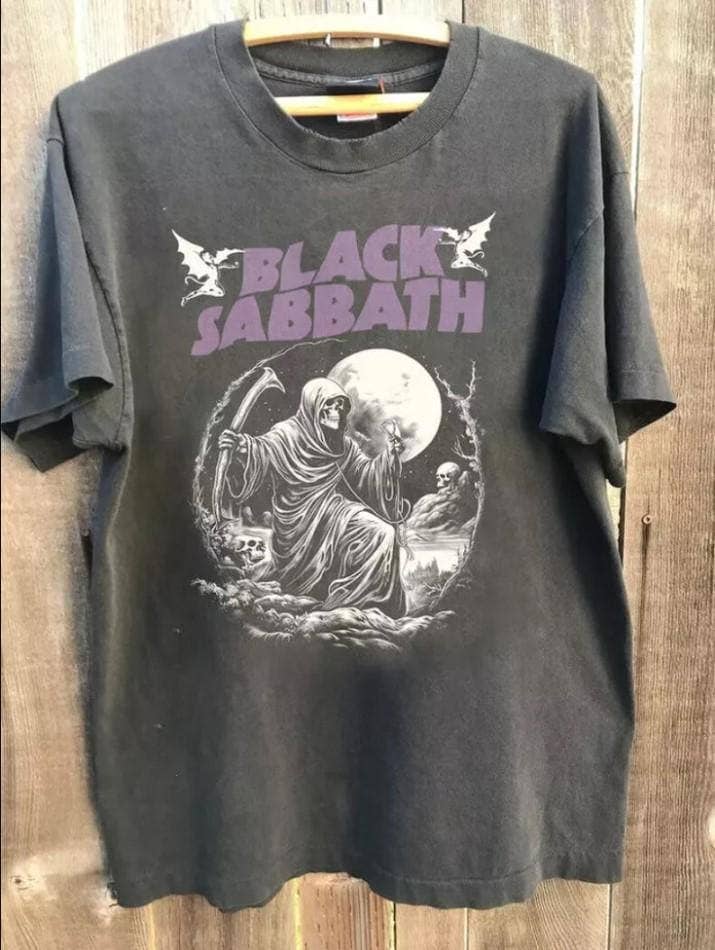 Black Sabbath Band Tee, Heavy Metal Graphic Tshirt