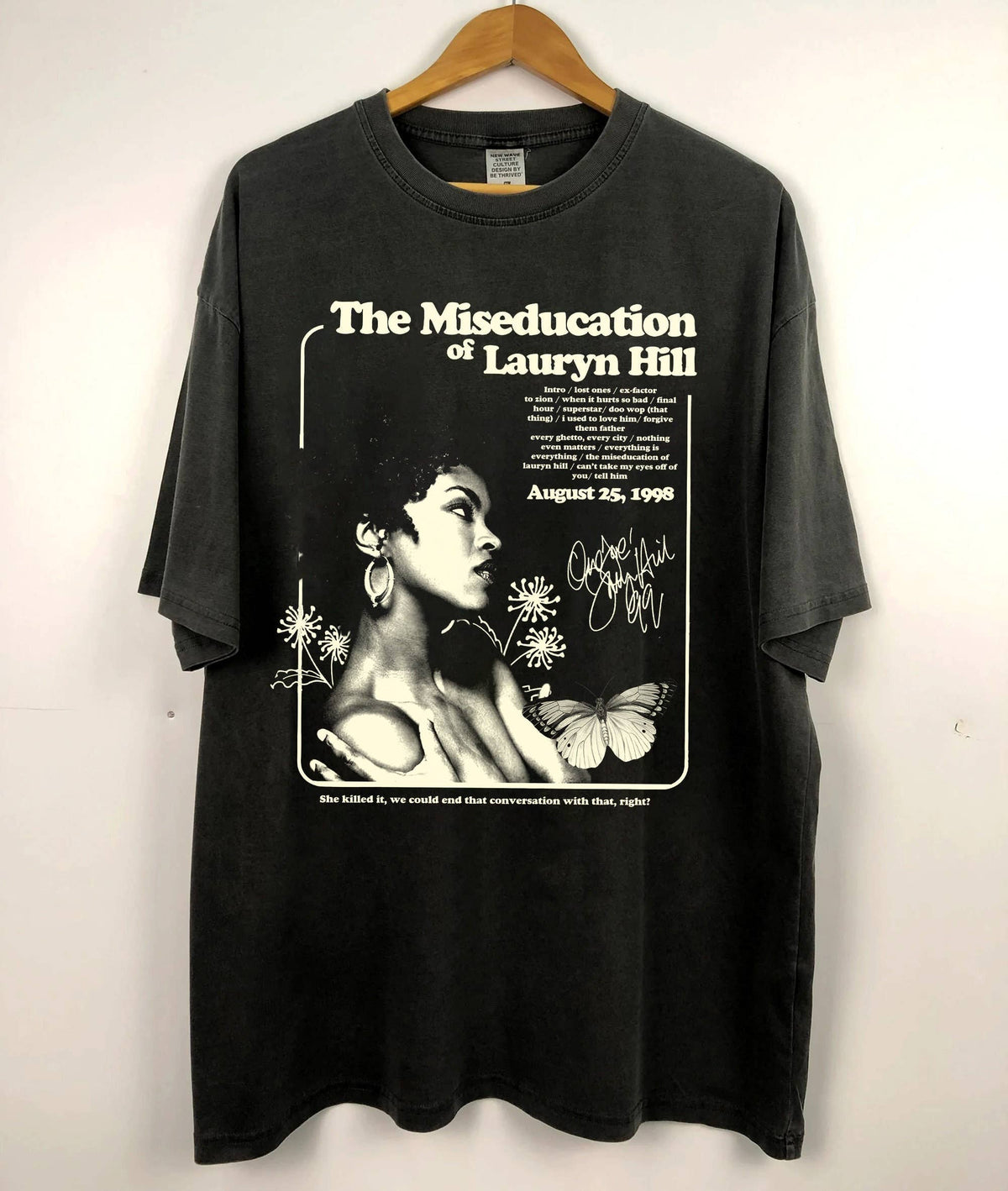 Lauryn Hill Retro Rock Tee Unisex Miseducation Cotton Shirt