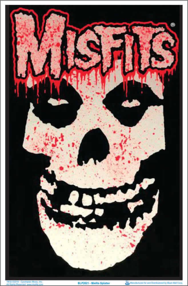 Misfits Splatter Black Light Poster - 23" x 35"