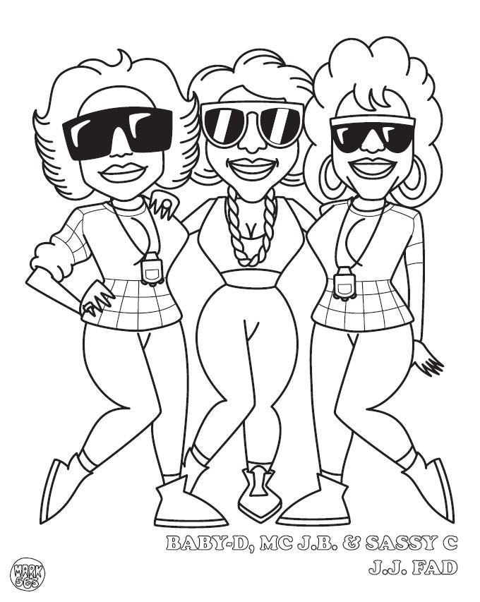 Mark 563- Hip Hop Coloring Book: West Coast Edition (Coloring Book)