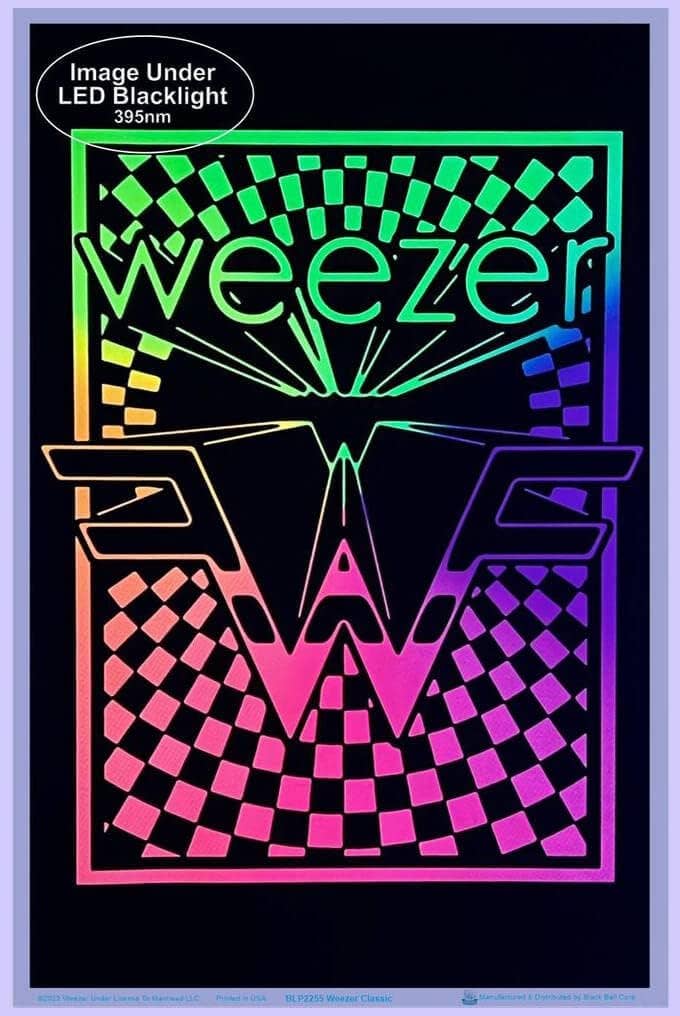 Weezer Logo Blacklight Poster - 23" x 35"