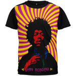 Jimi Hendrix - Swirl Poster Subway Men's T Shirt