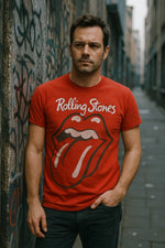 Rolling Stones - Large Spraypaint Tongue Men's T Shirt