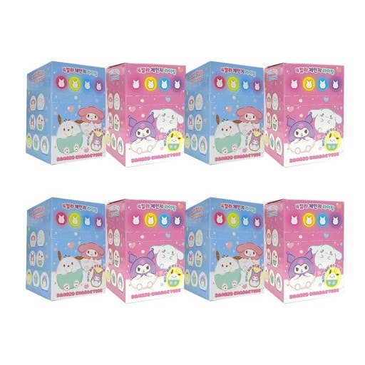 Sanrio Mood Lighting Characters Figure Key RIng Zipper Charm