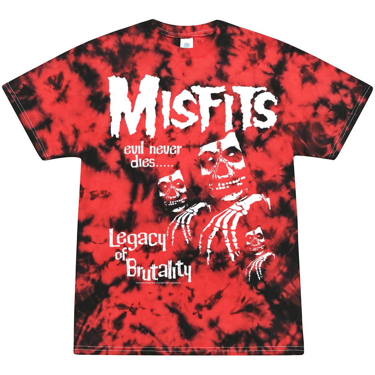ミスフィッツ - レガシー レッド タイダイ - Tシャツ